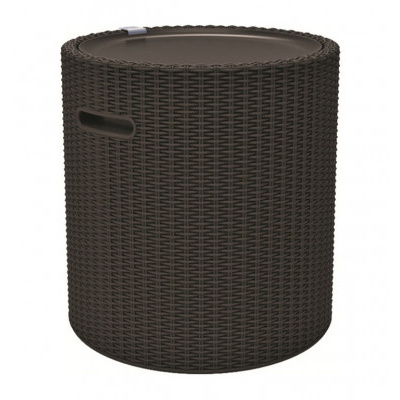 Keter Stůl Cool Stool 39L hnědá, 43,7x43,7x44,3 cm